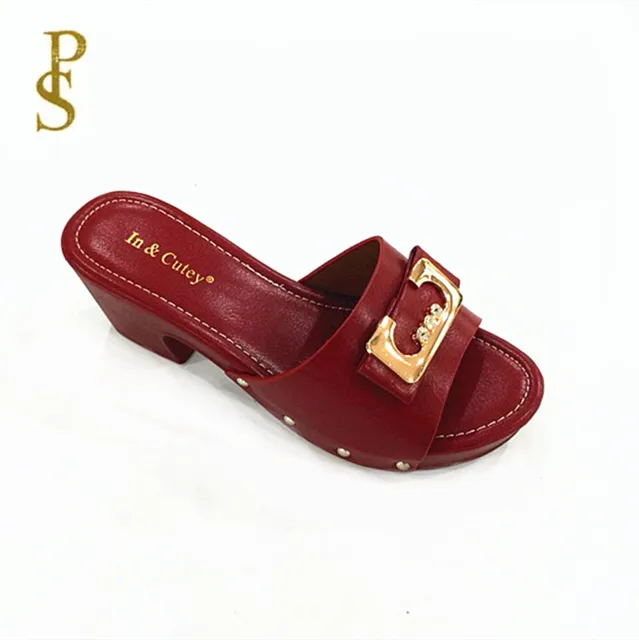 快適な pu ソールスリッパ女性の夏の靴