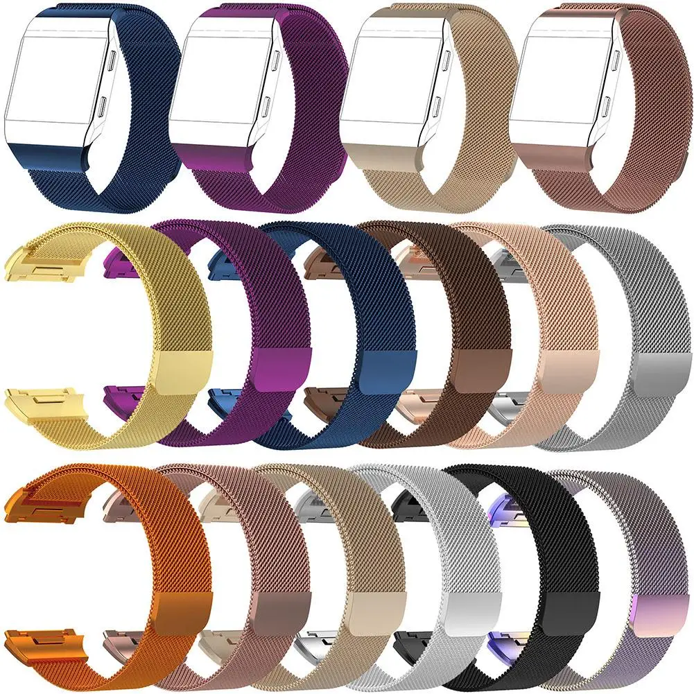 

Stainless Steel Mesh Milanese Loop Magnetic Watch Strap Band for Fitbit Ionic
