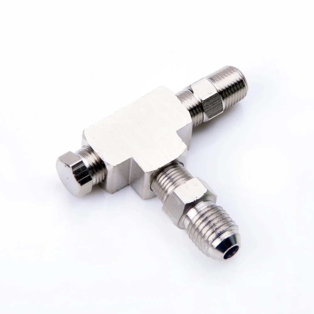 

Kinugawa Turbo Adapter Complete Tee Fitting 1/8" NPT to 4AN w/ Plug Block Oil Feed Pressure Sensor