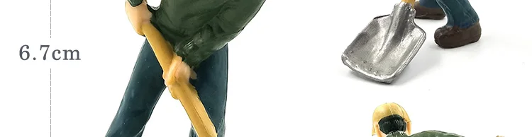 Сельскохозяйственный рабочий фермер имитация людей модель Фигурка бонсай домашний декор миниатюрное украшение для сада в виде Феи современные аксессуары