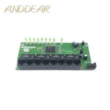 OEM 10/100 Мбит/с RJ45 8 Порты и разъёмы быстрая модуль-коммутатор сетевой концентратор US EU Plug 5 v адаптер переменного тока Питание сетевой коммутатор gigabit материнская плата
