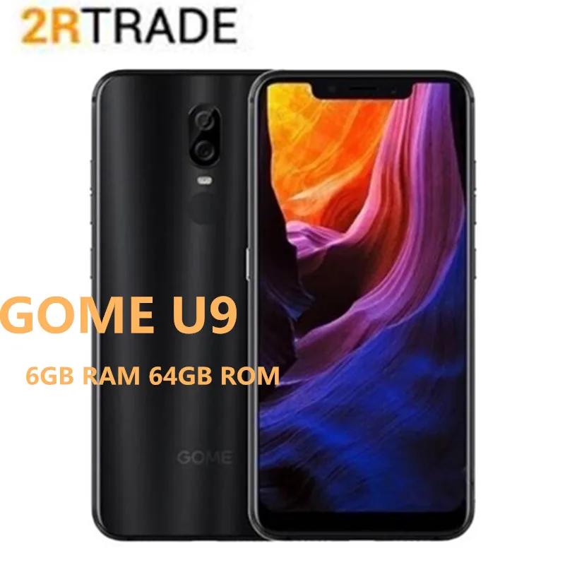 

GOME U9 6GB RAM 64GB ROM Smartphone Dual SIM Card MTK Helio P23 Voiceprint Fingerprint Face Recognition 16.0MP 6.18inch phone