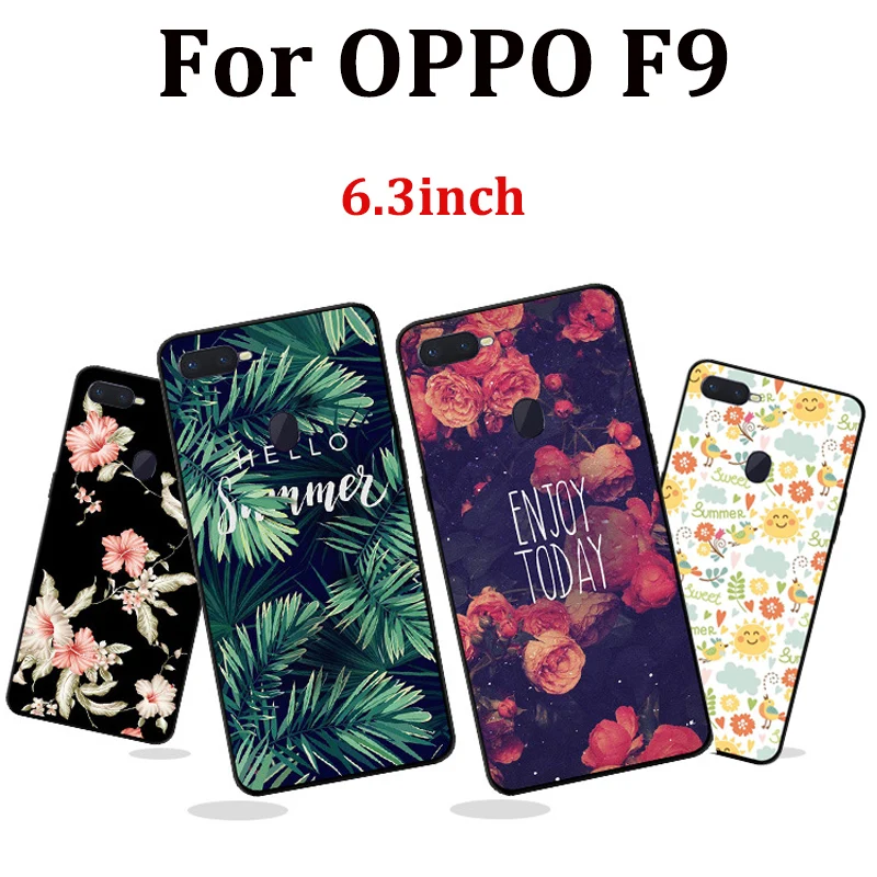 

6.3" For OPPO F9 Case cover cute cartoon Soft Silicon cover For OPPO F 9 phone case Cover OPPOF9 Shell For OPPO F9 phone cases