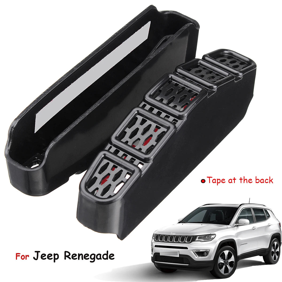 2Pcs Car Rear Seat Under Seat Air Conditioner Duct Vent Outlet Cover AC