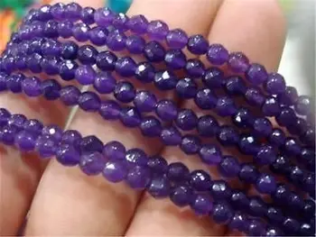 

15pcs 4mm Faceted Russican crystal Round Semi-precious stones Loose Beads 15" AA