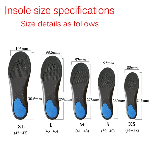 Arch Support Orthopedic Shock Absorption Flat foot Orthotics Insoles ...