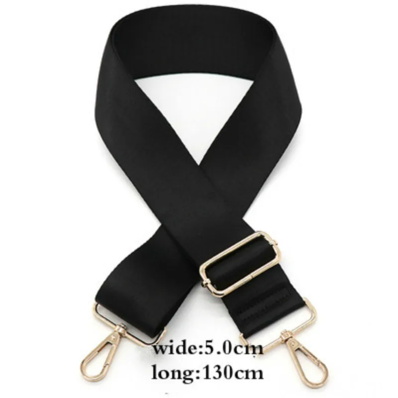 MEDADA Widened shoulder strap inclined bag fittings black nylon shoulder strap belt for bag 130cm