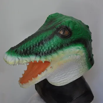 

Christmas New Year Carnival Halloween Costume Accessory Animal Latex Dinosaur Mask