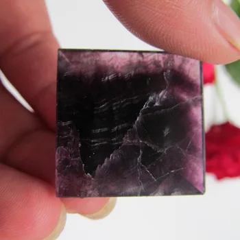 

40mm Fashion Energy Healing Natural Fluorite fluorspar Egypt Egyptian Crystal Pyramid Ornament Home Decor Living Room Decoration