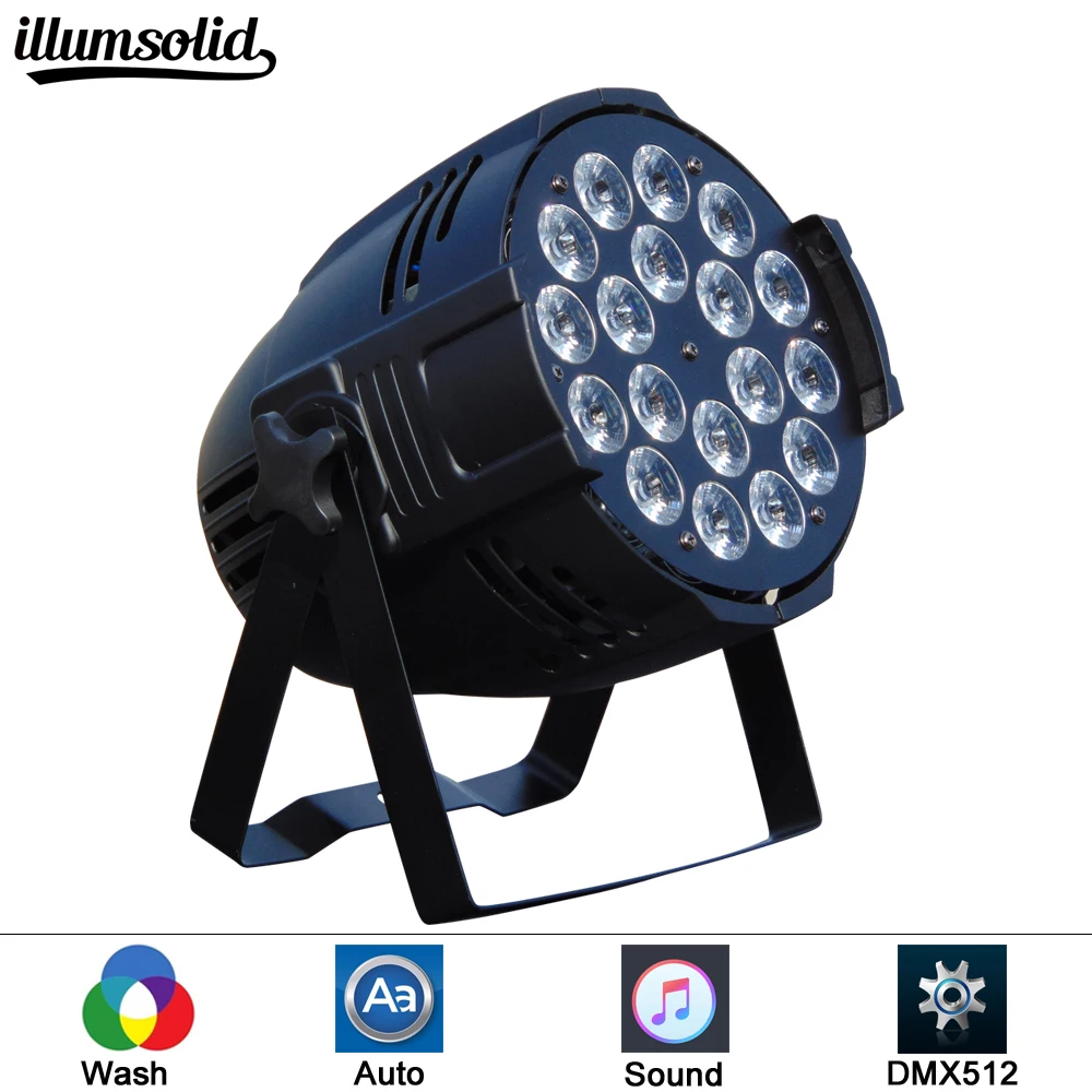 1 шт./лот светодиодный сценический световой эффект 18x12 Вт Par RGBW DMX512 DJ диско лампа KTV