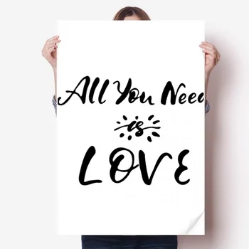 

All You Need Is Love Sun Quote Sticker Poster Decal 31x22
