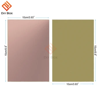 

2PCS 10x15cm Single Side PCB Copper Clad Laminate Board FR4 1.2MM 10 x 15 CM