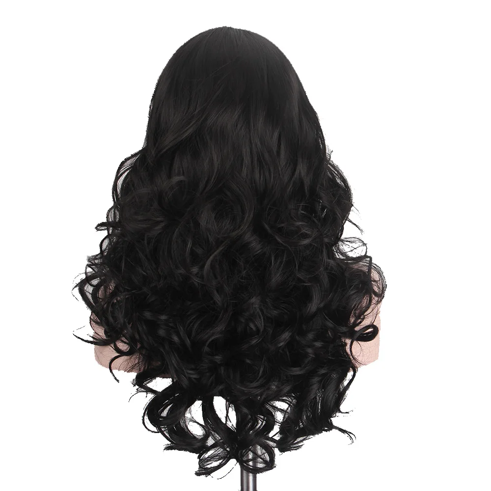 cor natural cabelo preto fibra sintética fábrica