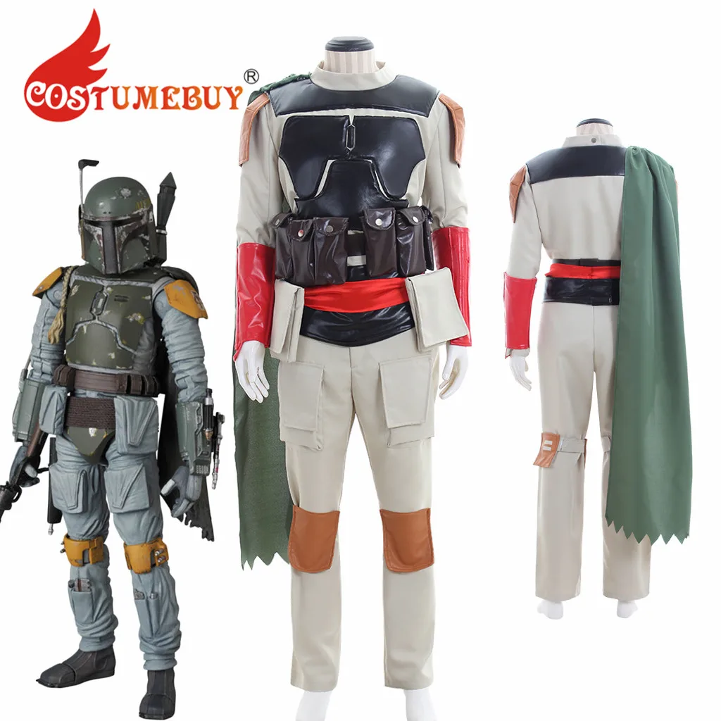 

CostumeBuy Star Wars Boba Fett Costume Adult Halloween Fancy Party Carnival Suit L920