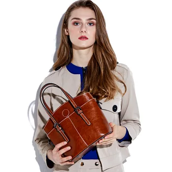 

Luxury Genuine Leather women's shoulder bag Messenger Bag Girls Crossbody Bag Natural true leather Female Office handbags