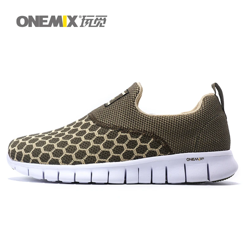 ONEMIX унисекс Повседневная Спортивная обувь дышащая сетчатая верхняя спортивная обувь для мужчин и женщин - Цвет: yellow