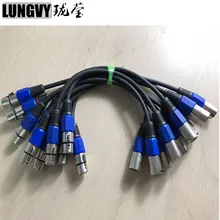 10 шт./лот 3-PIN DMX сигнальная линия(30 см) светодиодный PAR сцены кабель DMX DJ оборудование