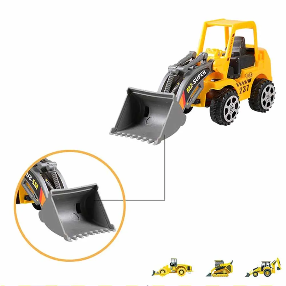 Мини инженерный автомобиль модель бульдозера автомобиль грузовик игрушка трактор игрушки из сплава