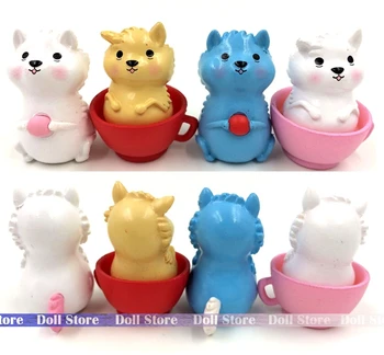 

3-3.5cm 4pcs/lot PVC Kawaii cute cat action figure set best kids toys for girls