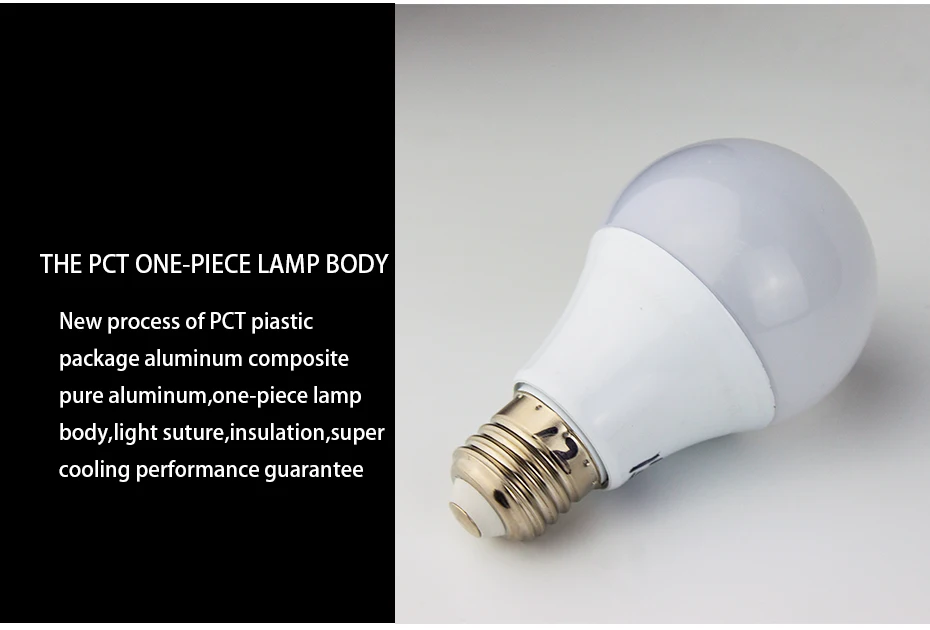 E27 LED Bulb 220V 3W 5W 7W 9W 12W 15W Real Power Led Lamp Energy Saving Aluminium bombilla led e27 Smart IC No Flicker