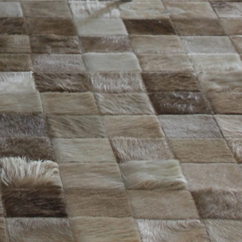 

Patchwork Cowhide Rug Ideal For Neutral Tones Envioronments