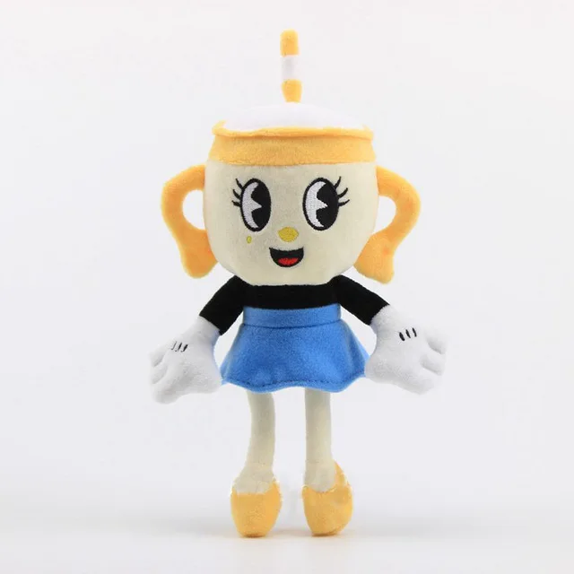 Cuphead игрушка плюшевая игра Cuphead Chalice Mugman BOSS King Dice Ms. Chalice Puphead figura kawaii кукла 25-36cmfor подарок - Цвет: E