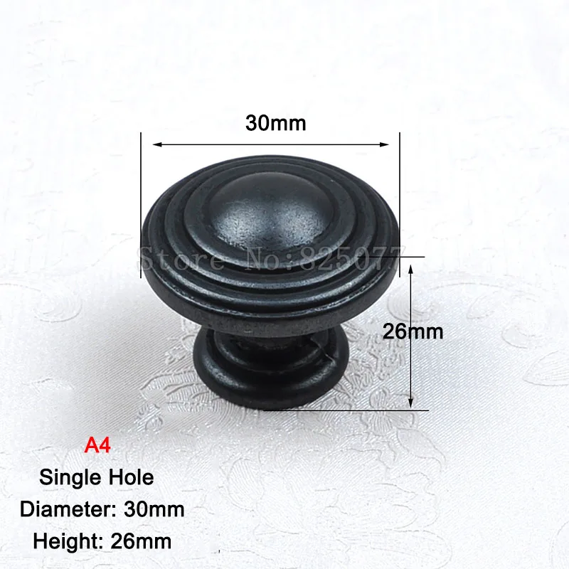 

8PCS A4+1PCS A2 Black Color Cabinet Wardrobe Knobs Drawer Furniture Cupboard Kitchen Cabinet Door Pulls Handles and Knobs