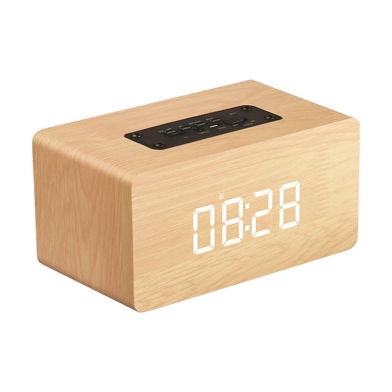 Q5C часы издание деревянный Bluetooth динамик Home четыре динамика s с отображением