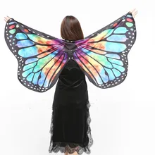 Женщины бабочки крылья Красочные Танец живота костюм аксессуар для взрослых мягкие Бабочки Монарх Крылья Новое поступление