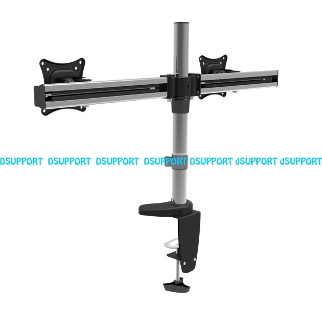 Полный движения вращающийся двойной экран светодиодный ЖК Настольная подставка для монитора Зажимная Втулка монтажный кронштейн