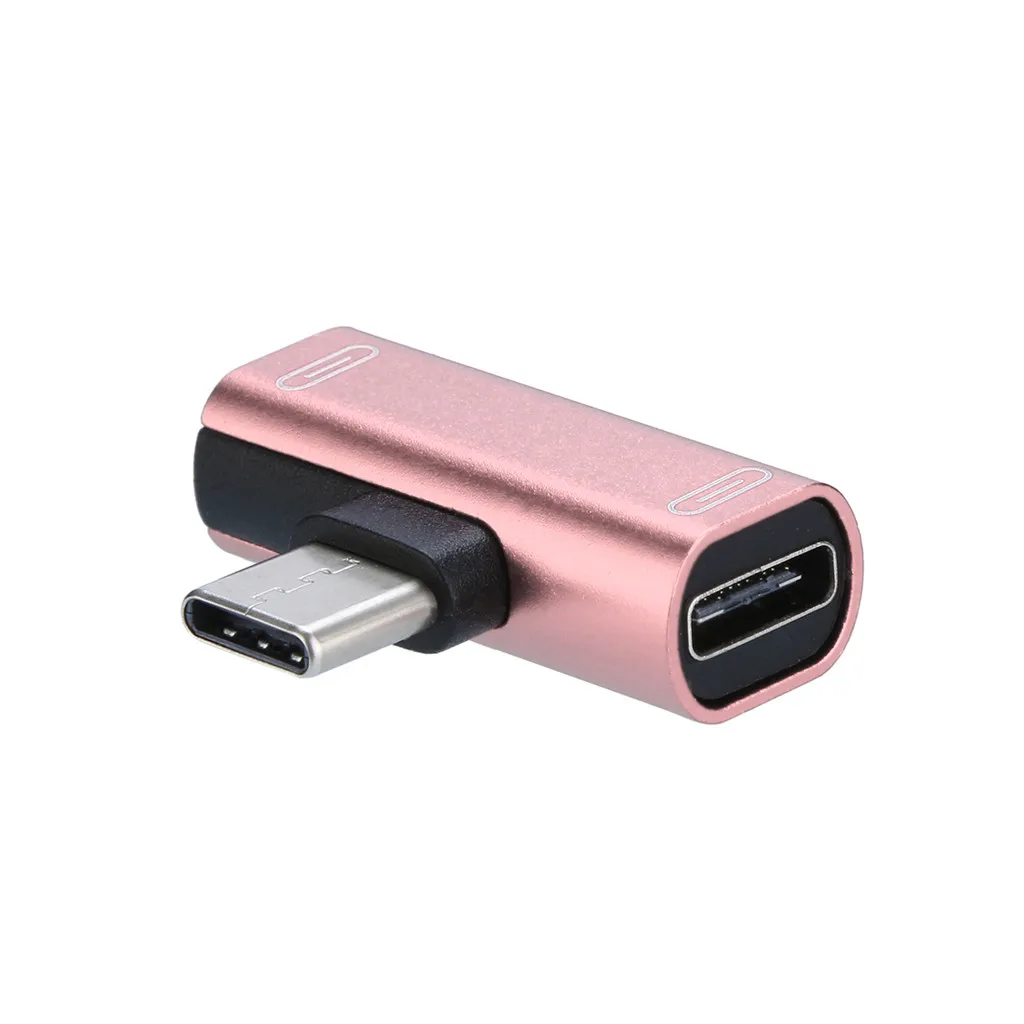 Аудиокабель USB C зарядное устройство 2 в 1 разъем типа к разъему Aux адаптер для