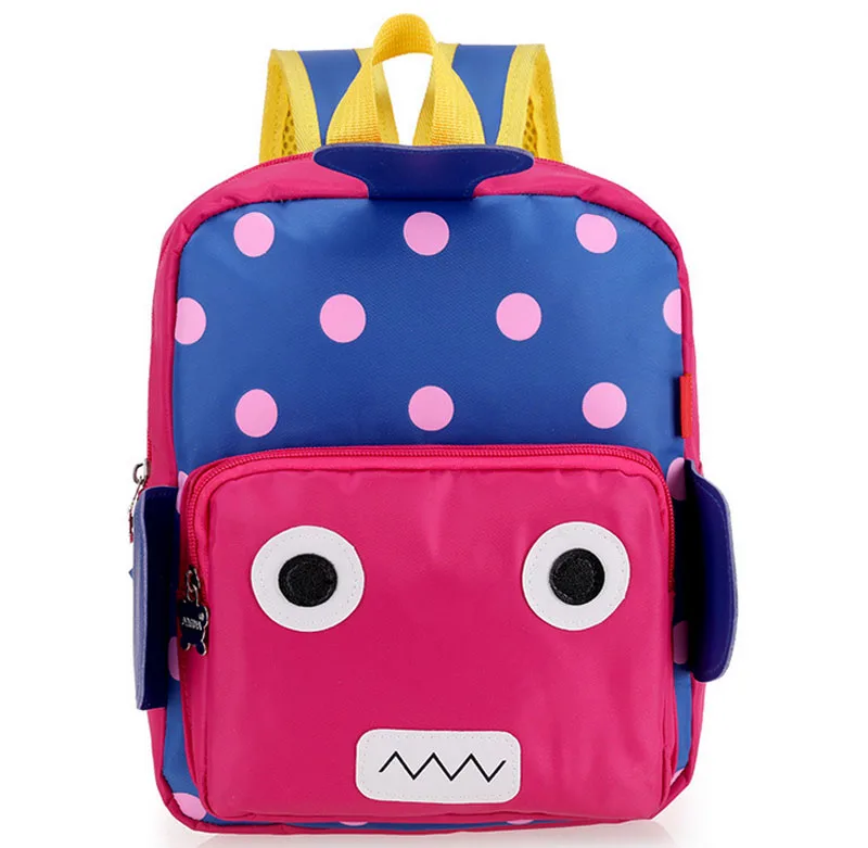 New Cute Robot Toddler Backpack kids Baby Kindergarten School Bag Book