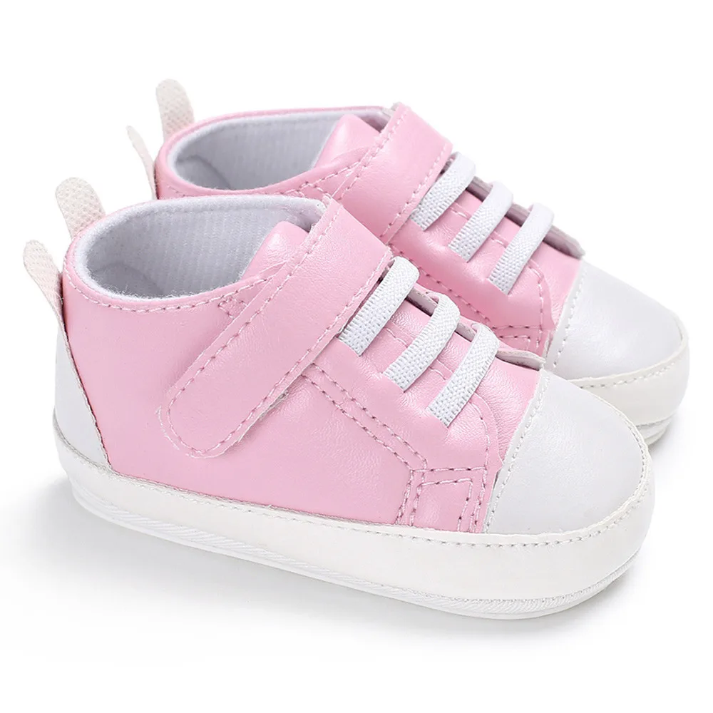 Muqgew малыша Обувь для новорожденных Обувь для девочек Обувь для мальчиков Обувь для младенцев мягкая подошва против скольжения Спортивная обувь PU обувь высокого качества для унисекс