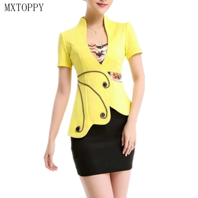 2018 Summer style OL Slim vest skirt suit Sexy Career Dresses skirt