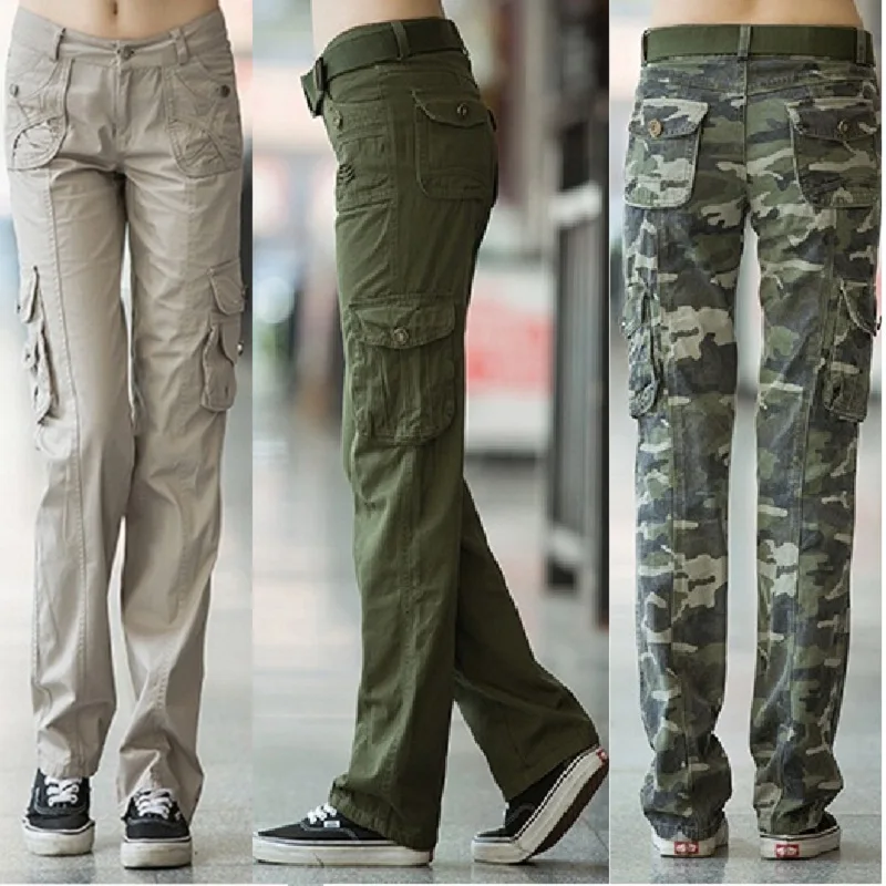 Pantanones Tipo Cargo De Mujer