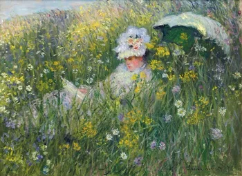 

High quality Oil painting Canvas Reproductions In the Meadow (1876) By Claude Monet hand painted