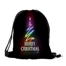 Спальное место#5001 Merry Рождественская конфетка сумка ранец рюкзак Комплект Карманный шнурок сумка
