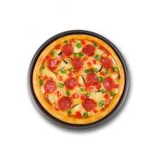 Simulation Salami Pizza Food Model Western Fake Dishes Display Decoration Handicraft Artificial Props Table Ornaments Display