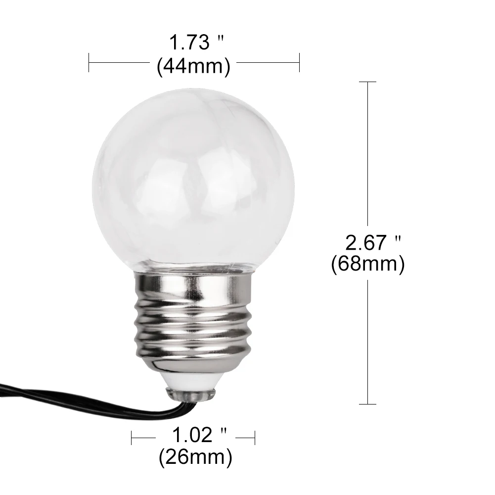 Новинка 5 м 20LED Ясно Глобус гирлянда Бал партия Фея Строка Рождественские огни Праздник Гирлянда светильники для наружного партии патио