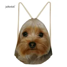 Jackherelook Drawstring сумки для женщин милые животные Йоркшир печатных путешествия пляж йога сумки для хранения дам Cinch сумки для рюкзаков