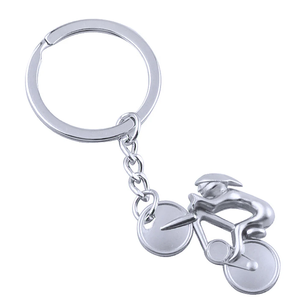 

Metal Sporty Man Road Bicycle Figure Keychain Keyring Trinket Souvenirs Creative For Bike Cycling Lover Biker