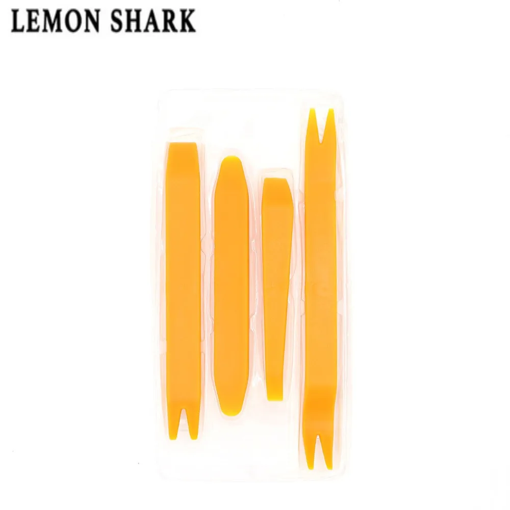 LEMON SHARK 4 шт. пластиковый инструмент для ремонта автомобиля радио дверной зажим панель отделка тире аудио Установка, удаление стереосистемы для автомобиля