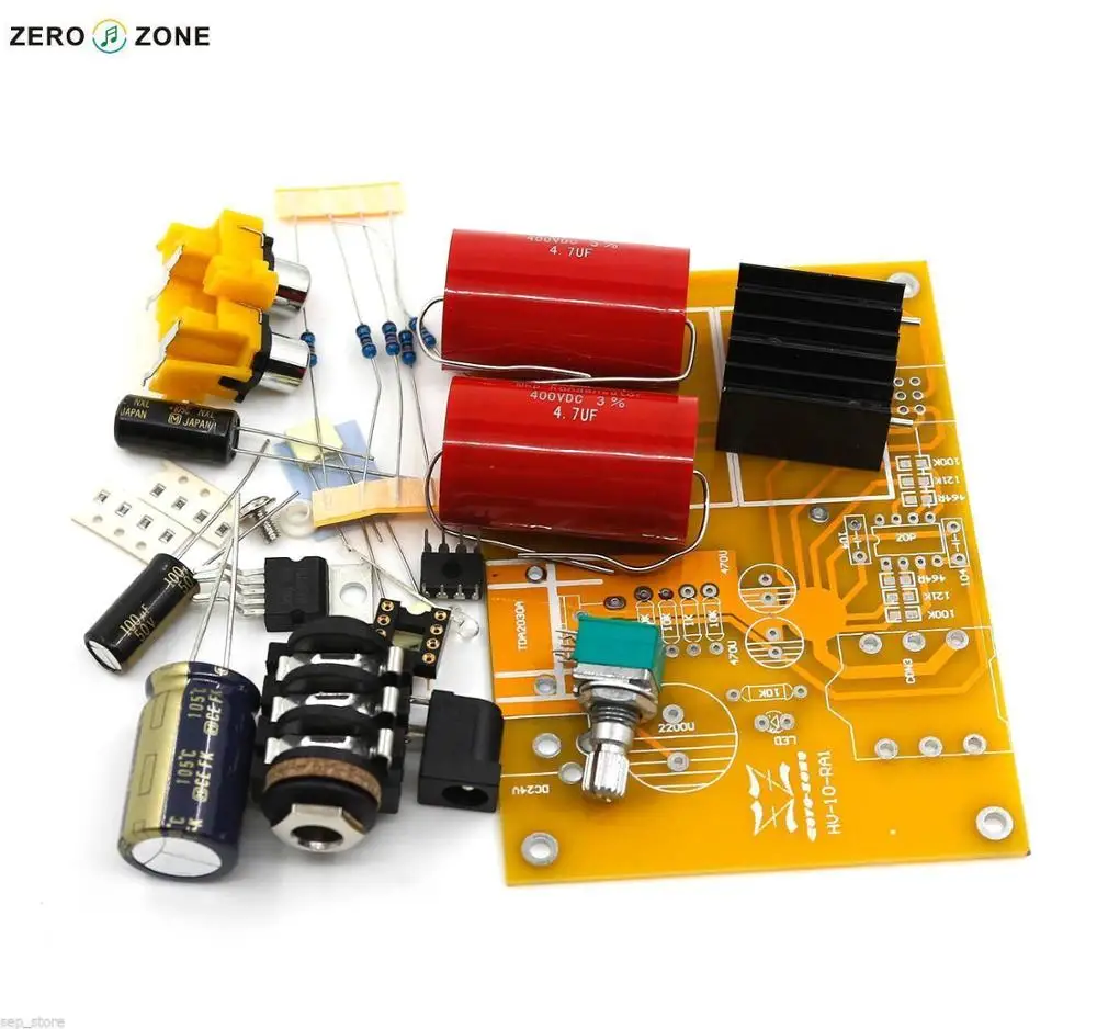GZLOZONE HV 10 RA1 комплект усилителя для наушников JRC4556AD DC18V 24V|kit jrc4556ad|kit kitskit amplifier |