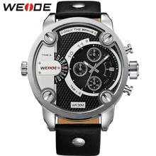 weide genuine men's belt clock watch luxury in quartz men sports watches leather strap in watchbands water resistant weide clock luxury quartz watches men white sports electronic watch leather strap watchbands mehanical hand wind water resistant