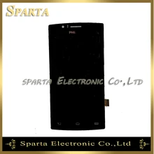 Black Color For Philips s307 Touch LCD Screen Digitizer Replacement Phone Touch Glass Lens With Sensor Flex