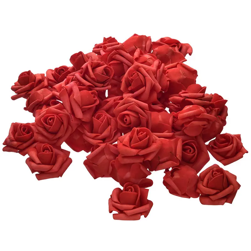 4,5 см, 50 шт./лот, большой ПЭ пенопласт, роза, искусственный цветок, голова для дома, свадебное украшение, сделай сам, скрапбукинг, венок, поддельная декоративная роза - Цвет: A2
