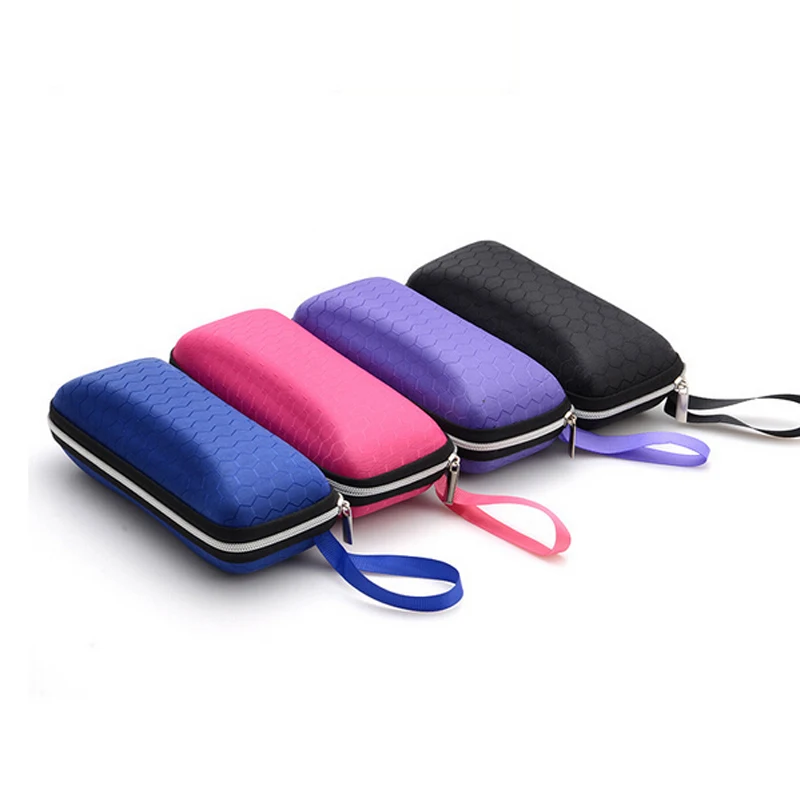 

PU fiber zipper sunglasses case box sun glasses case eyeglasses box eyewear accessories Square 2016 New Hot Selling