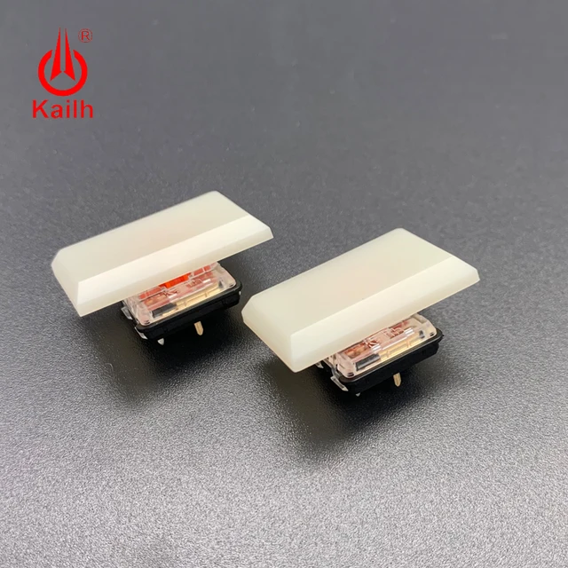 Kailh 1.5u Low Profile Keycaps 1350 chocolate switch special cream white for gaming DIY mechanical keyboard ABS material 30PCS