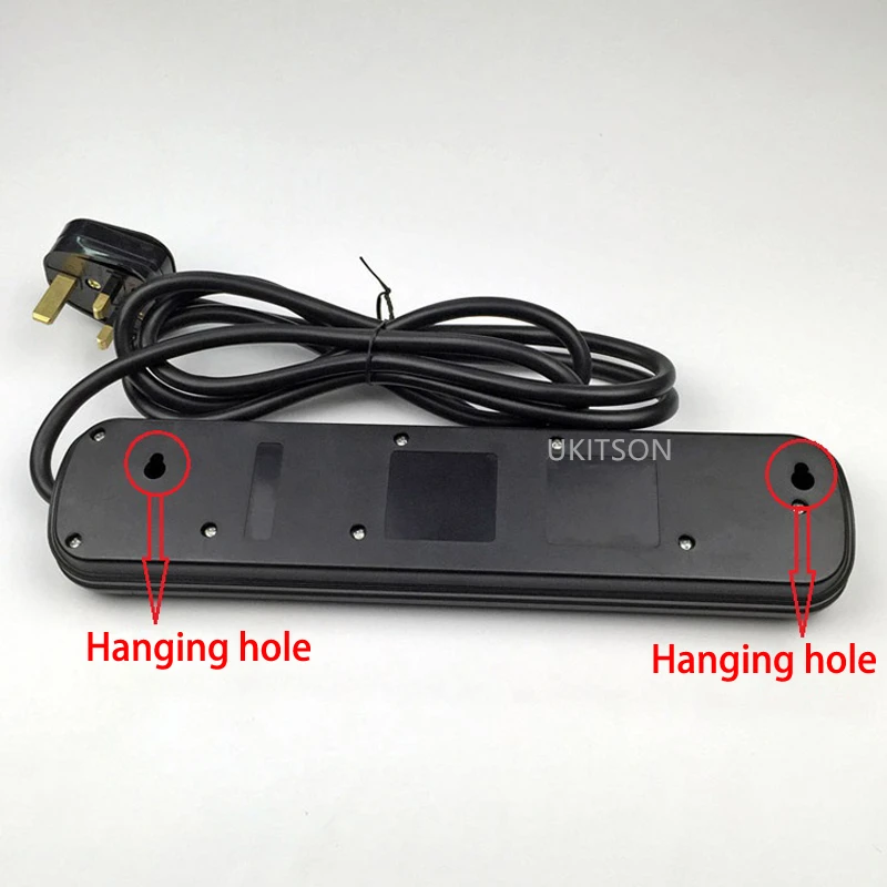 Black Color UK Socket Power Strips pic 8