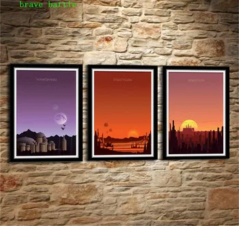 

Force Inspired Star Wars 3 Pieces Canvas Painting Print Living Room Home Decor Modern Wall Art Oil Painting Poster